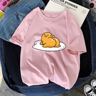 Harajuku Lazy Egg Print Wanita T Kemeja Gudetama Tshirts Lengan Pendek Kawaii Tshirts Gothic Wanita 