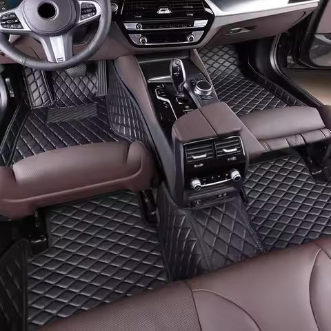 Artificial Leather Full Coverage Car Floor Mats for Audi e-tron 2018-2023 Q2L Q3 Q3 Sportback 2020-2