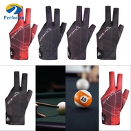Perfeclan 3 Finger Billiard Glove Pool Cue Glove Mitt Portable Adjustable Left Hand Snooker Cue Spor
