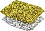 Pine-Sol Non-Scratch Scouring Pads – Pack of 2, Metallic Household Cleaning Scrubbers, Safe with Non