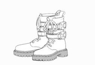 【魯巴夢想飛船】SH STUDIO 1/12 機娘 女神裝置 運動 馬丁鞋 登山鞋 GK 改件 未上色 SH13