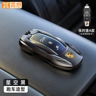 เคสกุญแจรถยนต์ Porsche Cayenne Macan Panamera Taycan 718 911 สำหรับรถยนต์ Porsche ชิ้นส่วนภายในรถยนต