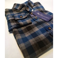 KEMEJA Limited Stock Men's Flannel hem Flannel shirt slimfit Flannel shirt long sleeve shirt eightye