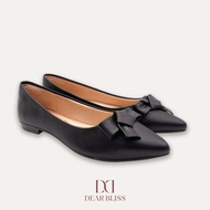 DEAR BLISS Aitana Tye Black Pointed Toe Flats