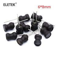 10Pcs DIP Power Inductor 6*8mm 4.7UH 10UH 22UH 33UH 47UH 68UH 100UH 220UH 330UH 470UH 680UH 1MH 210M