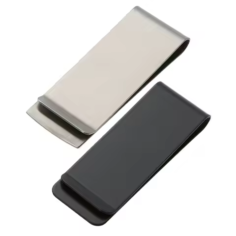 Stainless Steel Money Clip Metal Wallet Clip Credit Card Holder Clip Minimalist Front Pocket Wallet 