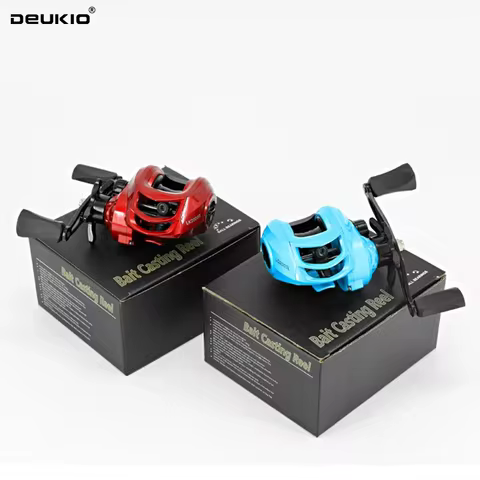 DEUKIO Baitcasting Reel Saltwater Freshwater Fishing Reels Max Drag 8KG 3+1BB Light Surf Cast Reel B