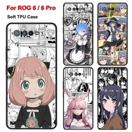 ROG6Pro Anti-Drop Case For Asus ROG Phone 6 Pro 5G Soft Silicone Cover For Asus ROG 6 Capa For Asus ROG 6 Pro ROG6 Casings