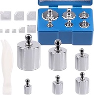 18 Pcs Precision Scale Calibration Weight Set10m to 500mg, 5g to 100g Grams Steel Weights Calibratio