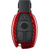 T-carbon Key Fob Cover Compatible with Mercedes Benz,Real Glass Fiber Key Fob Protector fits for Ben