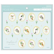 貓福珊迪 - 日本版 Mofusand 貓福珊迪 滑鼠墊 滑鼠墊 桌枱墊 - 平行進口 -Blue Flower