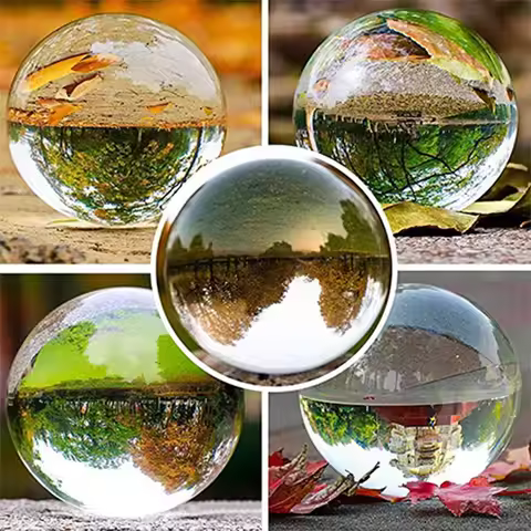 40mm K9 Clear Chandelier Lens Ball Crystal Glass Ball Crystal Ball Stand For Sphere Photography Deco