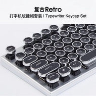 Steampunk Typewriter Filoc IKBC Round Mechanical Keyboard Unique Retro Keycap Cross Axis Keycap