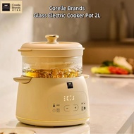 Corelle Brands Glass Electric Stew Pot Corning Complementary Food Pot BB Pot 2L Waterproof Stew Hous