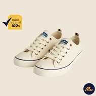 [Best Seller] Mc JEANS รองเท้าผ้าใบ รองเท้า Mc แท้ กันน้ำ สีครีมอ๊อฟไวท์ พร้อมเชือกรองเท้า 2 สี ทรงสวย สามารถใส่ได้ทั้งชายและหญิง M09Z015