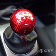 1 X Red Carbon Fiber MUGEN Shift Knob For Honda CRZ CIVIC ACCORD S2000 FA5