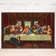 1pc "The Last Supper" Canvas Painting Poster With Printed Pattern Suitable For Home Wall Decoration 