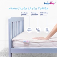 Babylove Nano-Silver Latex Topper/ Mattress Topper 1inch/Baby Mattress Topper