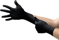 Microflex MidKnight Touch 93-732 Black Nitrile Disposable Gloves for Food Prep, Tattoo, Cosmetics Size S Case of 1000