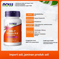 NOW Foods Vitamin K-2 (MK-7) 100 mcg 06/120 Veg Capsules