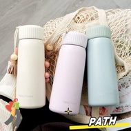PATH Insulated Water Bottle, Stainless Steel Pocket Flask Mini Thermal Cup, Cute Portable Leak-proof