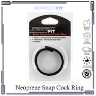 ​​Perfect Fit Neoprene Snap Cock Ring Black