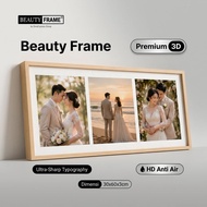 Premium 3D Photo Frame Wall Canvas Lamination HD Waterproof | Free Custom Strip Frame A4 x3 Photo Pr