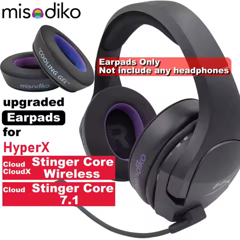 misodiko Earpads/ Headband Pad Replacement for HyperX Cloud (CloudX) Stinger Core Wireless/ 7.1 Gami