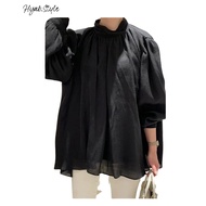 Casual Style Women Long Sleeve Blouse Women Blouse Baju Wanita Baju Lengan Panjang Blouse Wanita Cas