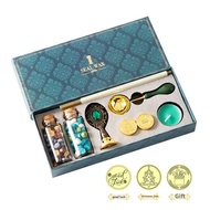 Cheap Retro European Style Metal Seal Stamp Set Wax Granules Mars Stamp Box Gift Ideas Business Supp