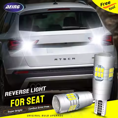 2pcs T15 LED Reverse Light Blub W16W 921 No Error For Seat Alhambra MK2/Ateca KH7 KHP/Ibiza MK4 6J5 