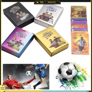 55Pcs Soccer Star Cards Soccer Trading Card No Repeats Soccer Value Box for Fans