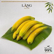 High quality banana fake fruit - 99% realistic model for cafe decor & VIP smoothie car