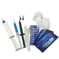 SKYLUN 10Bag Teeth Whitening Kit 35% Hydrogen Peroxide with Dual barrier Syringe Cleaning Gel Kit Dental Accessory Bleac