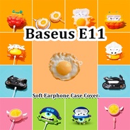 For Baseus E11 Case Cartoon Innovation Series Soft Silicone Earphone Case Casing NO.3