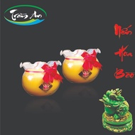 Sunshine Flower Vase CANDLE (box of 3bag, 6 jars, burns 72 hours)