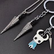 Hollow Knight Pure Bone Nail Keychain Chain Silk Song Game Props Schoolbag Metal Pendant Necklace U0