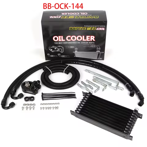 Engine Oil Cooler Kit For FK8 FL5 K20C1 Engine Radiator Oil Filter Sandwich Plate Adapter BB-OCK-144