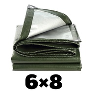 ผ้าใบกันแดดกันฝน ผ้าใบกันน้ำ กันแดด 100% กันแดด ผ้าใบPE ขนาด 2x3 2x4 3x4 4x5 5x6 6x8 (มีตาไก่) ผ้าใบ