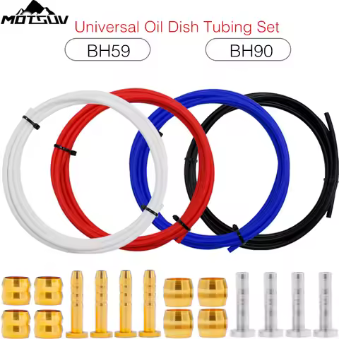 Bicycle Universal Oil Pipe Set BH59 BH90 Disc Brake Pressure Ring T-pin Copper MTB Bicycle Brake Pip