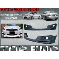 TOYOTA VIOS NCP93 2008-2013 DRIVE 68 D68 STYLE FULLSET BODYKIT (FRONT SKIRT,SIDE SKIRT,REAR SKIRT) V