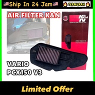 K&N AIR FILTER VARIO 150 HONDA PCX150 PCX V3 AIR CLEANER RACING KNN filter PCX 150 VARIO150 VARIO125