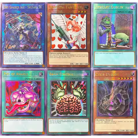 YuGiOh RA03-series English Proxy QCSCR Game Cards Cyber Dragon Brain Control Pot of Avarice Upstart 