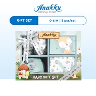 Anakku Newborn Baby Boy 5pcs Gift Set Set Hadiah Bayi [0-6 Months] 120556-1