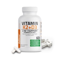 Vitamin K2 (MK7) với D3 cho sức khỏe xương và tim mạch 5000 IU Vitamin D3 & 90 mcg Vitamin D & K dễ