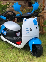 Np Toys รถแบตเตอรี่เด็ก รถเด็กนั่ง มอไซค์เจ้าแมวเหมียวLNM-109