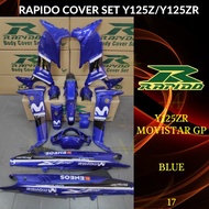 RAPIDO BODY COVER SET Y125ZR/125ZR MOVISTAR GP (17) BLUE (STICKER TANAM/AIRBRUSH) Y125ZR/125ZR COVER
