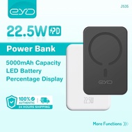 EYD JS35 POWER BANK MINI WIRELESS MAGNETIC FAST CHARGE ORIGINAL MOBILE POWERBANKS WITH AUTO-WAKE (50