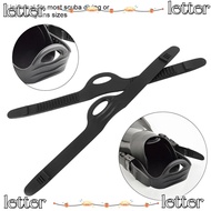 LETTER Swimming Fin Strap, Durable Elastic Flippers Fin Strap, Adjustable Rubber Fin Flippers Strap