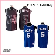 ✆ ◎ ✴ Duke 5 Tupac Shakur Iconic Basketball Jersey